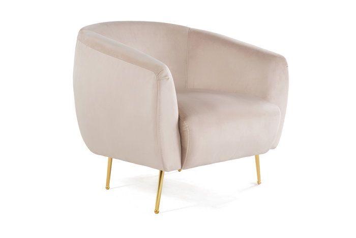 Atelier Del Sofa Sillón Orejero Beige 70x82x82 cm